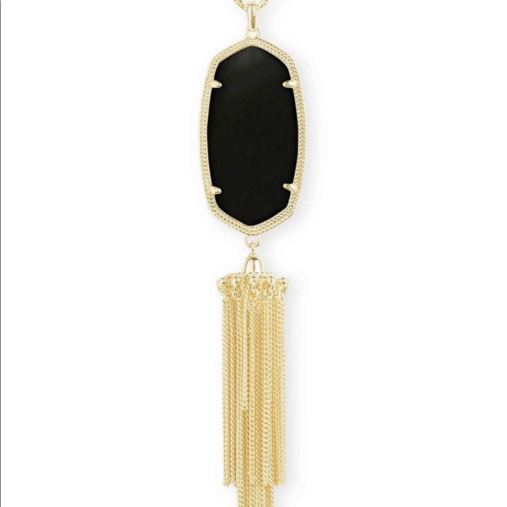 Kendra Scott Rayne Necklace, Black & Gold